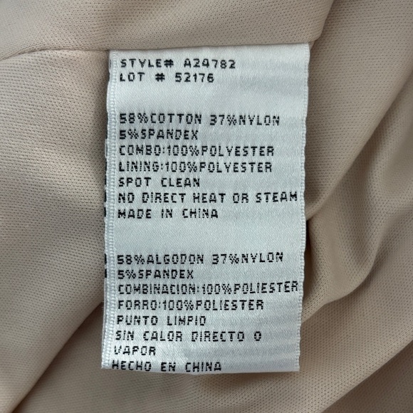 Betsy & Adam Gold Floral Lace Dress - Picture 8 of 15